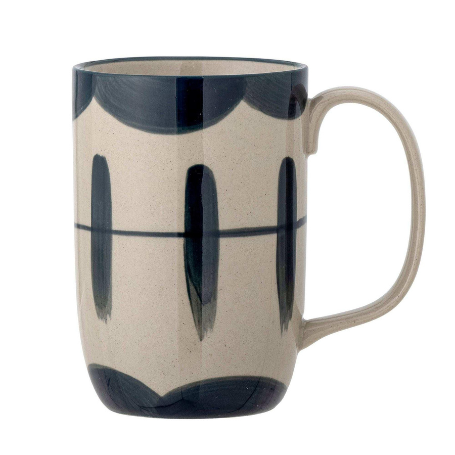 Bloomingville Becher aus Steingut in Blau Allium mit 450 ml Inhalt - Bild 1