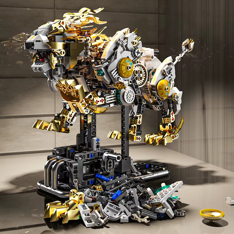 GSF Löwen-Bausteine, halbmechanisch, Tiere, Kunststoff - Bild 4