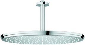 Grohe Rainshower C 400 Kopfbrauseset in Chrom mit Anti-Kalk-Funktion und Rundform, Durchmesser: 14,2 cm - Bild 1