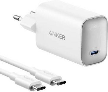Anker Nano Charger 100W mit 1,8m USB-C Ladekabel, Weiß, GaN Ladeadapter mit USB PD - Bild 1