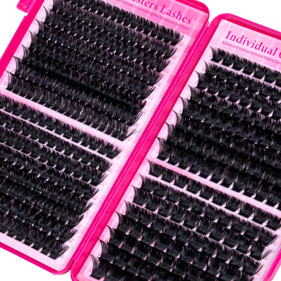 SEXYSHEEP DIY Cluster-Wimpern, Black, 3D Wispy Lashes - Bild 3