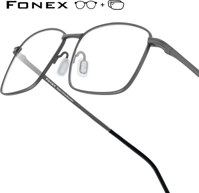 FONEX 85705 Korrektionsbrille, Vollrand, Titan, Herren - Bild 1