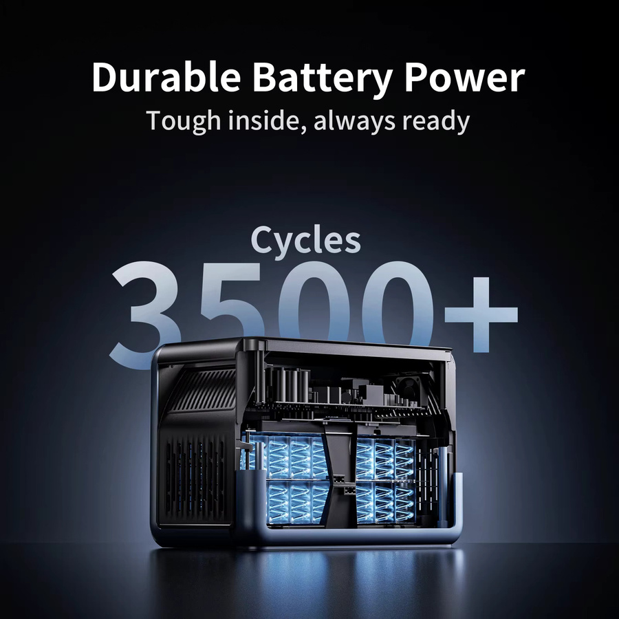 OSCAL Power Max 1800SE Tragbare Powerstation 1800W mit 1024Wh LiFePO4-Akku und Solarpanel für Outdoor-Camping - Bild 5