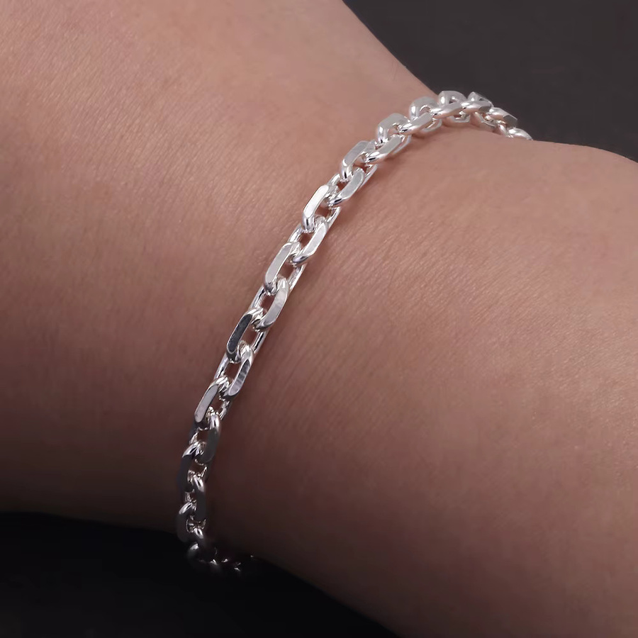GQTorch Kettenarmband 925 Silber, 4 mm, Herren - Bild 2