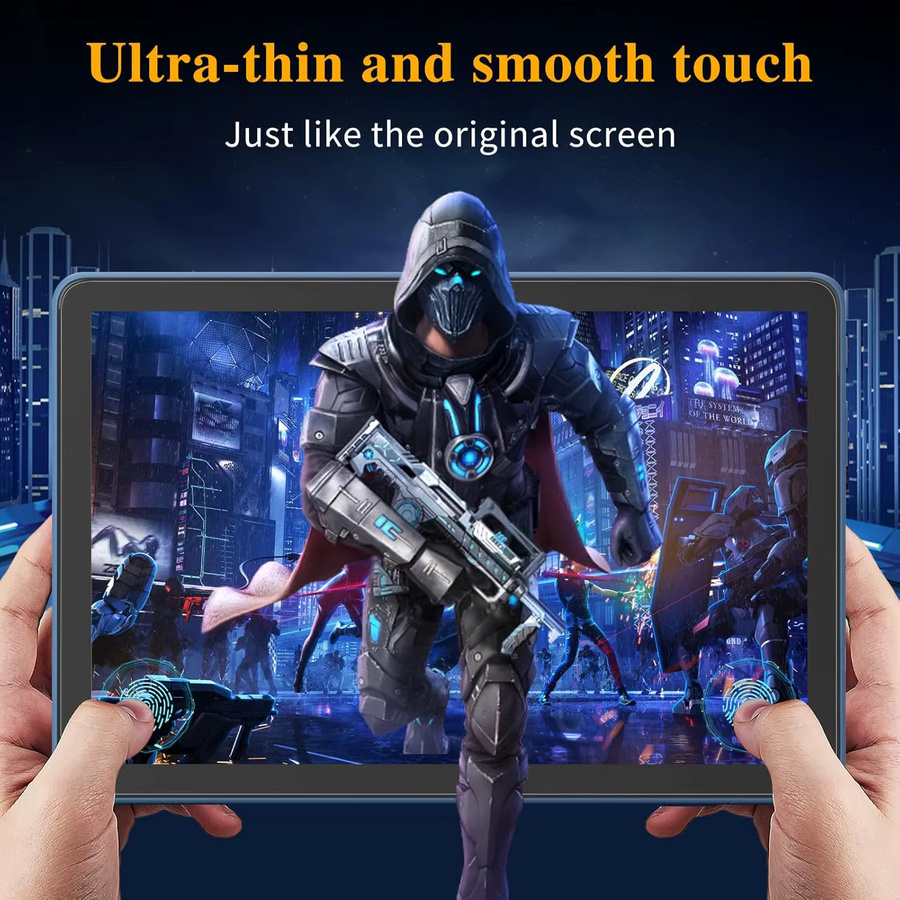 Displayschutzfolie aus gehärtetem Glas für Amazon Fire HD 10 Tablet (13./11. Generation, 2023/2021), Fire HD 10 Plus, Fire HD 10 Kids und Kids Pro, transparent - Bild 3