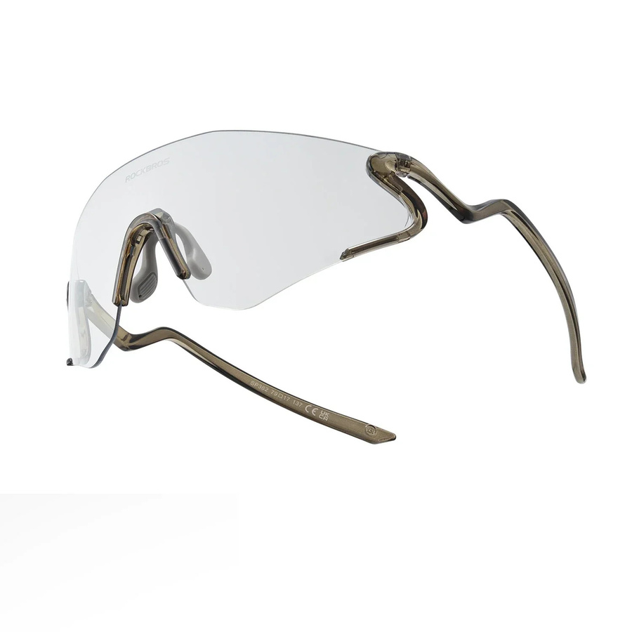 ROCKBROS Sportsonnenbrille, randlos, schwarz, grau, tr90 - Bild 1