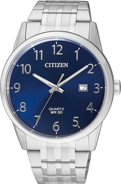 Citizen Armbanduhr Quarz, Edelstahl, Blau, 39 mm, Herren - Bild 1