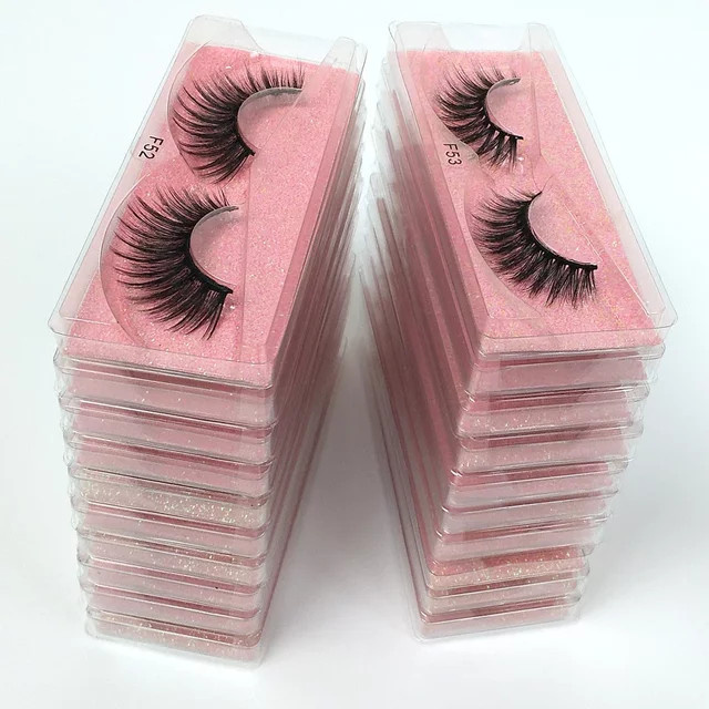 JIEFUXIN 3D-Augenwimpern, 10 Paar, natürlich, Unisex - Bild 1