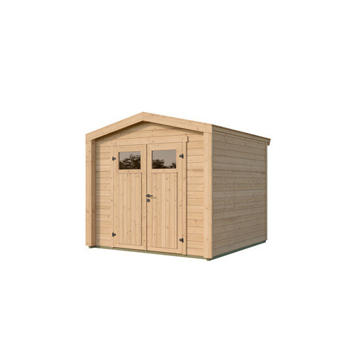Weka Gartenhaus Killarney Satteldach Schwarz-Braun B/T/H: 261 x 250 x 241 cm - Bild 2