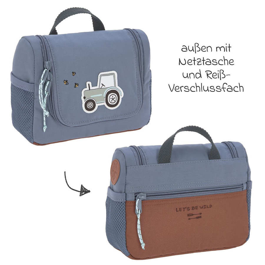 Lässig 2-tlg. Reise-Set Adventure Tractor in Blau mit Trolley und Washbag - Bild 5
