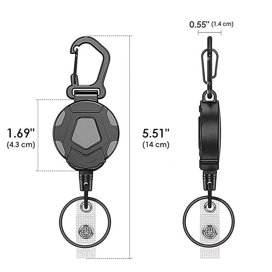 Mazziotta Schlüsselanhänger Edelstahl, Karabiner, Lanyard - Bild 2