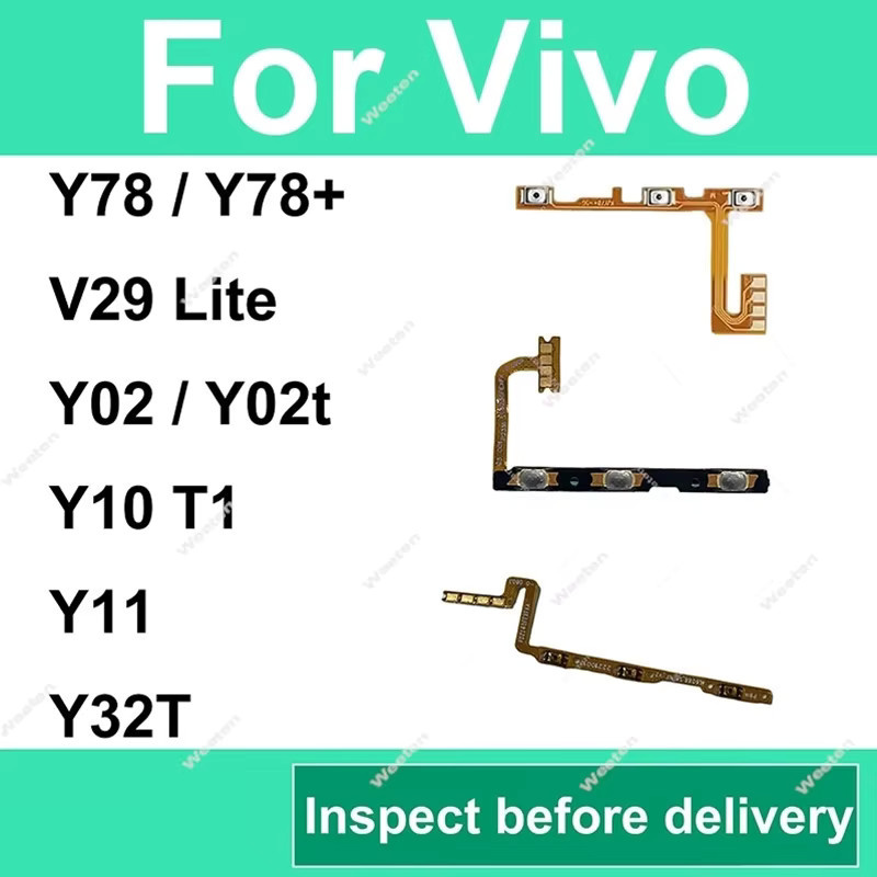 Vivo Ersatz Seitentasten-Flexkabel für Power- und Lautstärketasten in Gold - Bild 1
