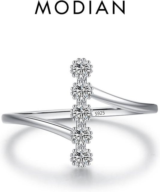 MODIAN Ring, 925 Silber, Zirkonia, Damen - Bild 1