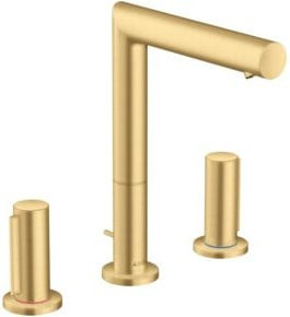 Hansgrohe Axor Uno 3-Loch-Waschtischarmatur in Gold mit zwei Griffen und Pop-up-Abfluss - Bild 1