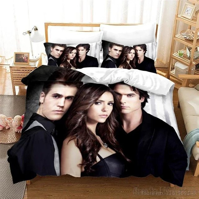 Bettwäsche-Set The Vampire Diaries Liebeskind von Tinika Chen für Kinder, Deckenbezug und Kopfkissenbezug, B/B: 135 x 200 cm - Bild 1