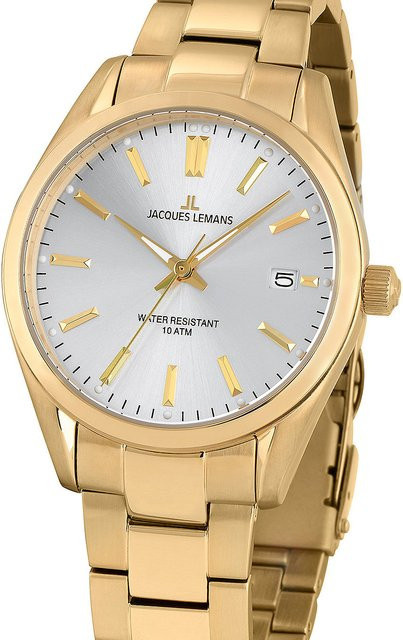 Jacques Lemans Herrenuhr, Quarz, Edelstahl, 40 mm, 10 ATM - Bild 1
