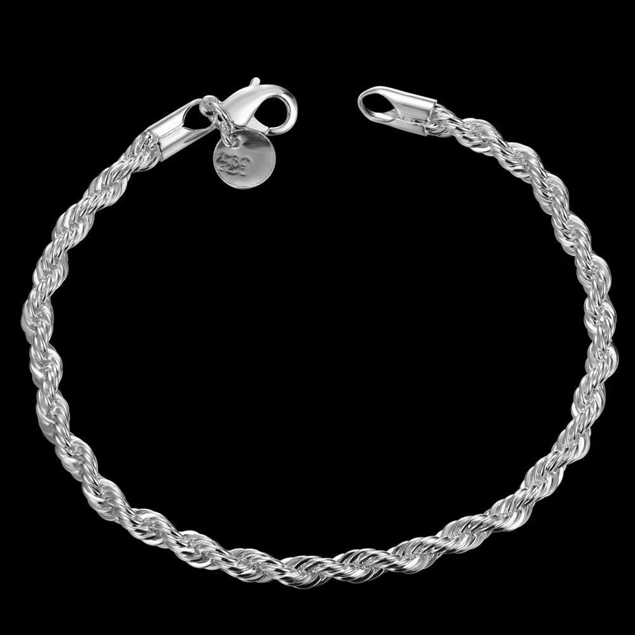 Heiße Charms, Armband, 925 Silber, 4 mm, Unisex - Bild 3