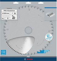 Bosch Kreissägeblatt für Aluminium und Akkusägen, Farbe: Silber, Durchmesser: 305 mm, Bohrung: 30,5 mm, 96 Zähne, Carbide Tipped - Bild 2