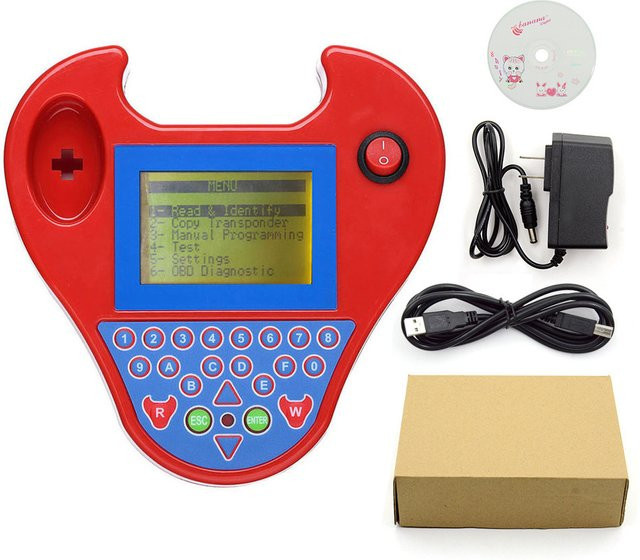 Zed-Bull V508 OBD2 Schlüsselprogrammierer in Rot für 8C und 8E Transponder Chips ohne Token-Begrenzung - Bild 1
