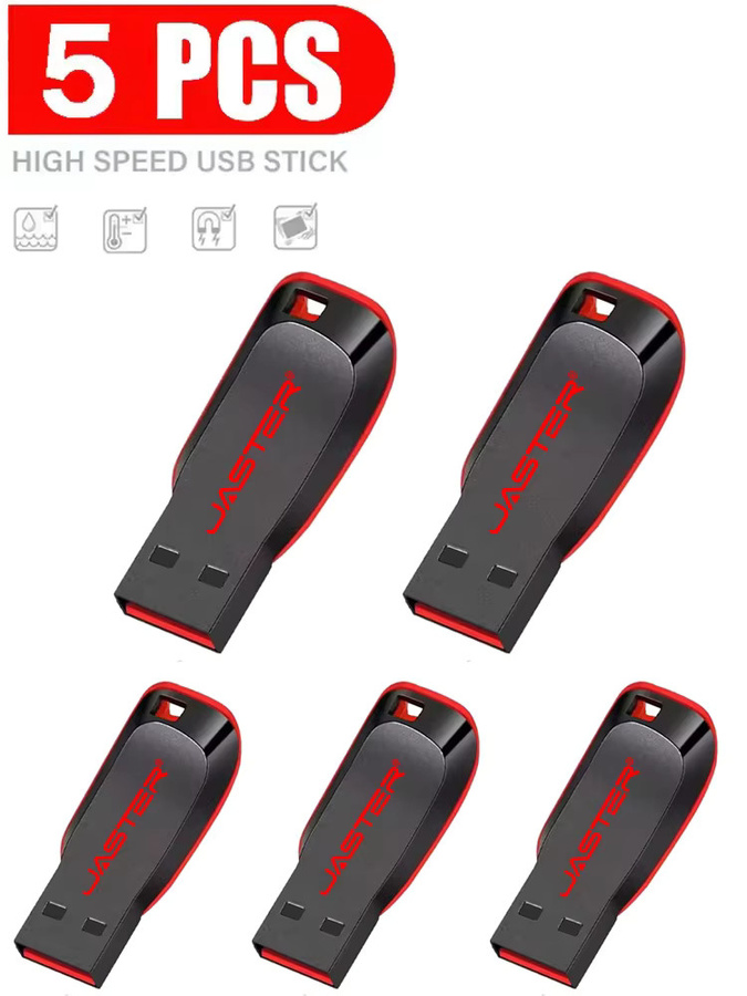 JASTER USB-A Flash Drive Speicherstick in Schwarz mit 32GB, 64GB oder 128GB Kapazität - Bild 2
