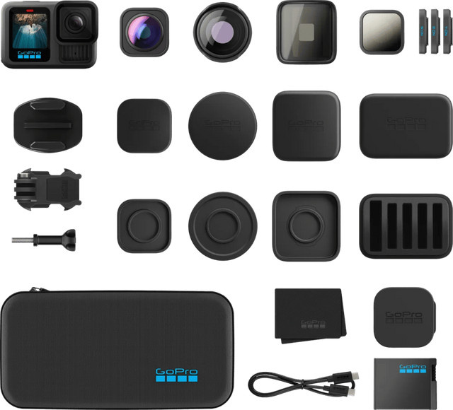 GoPro HERO 13 Black Action Camera mit Lens Collection in Schwarz - Bild 1