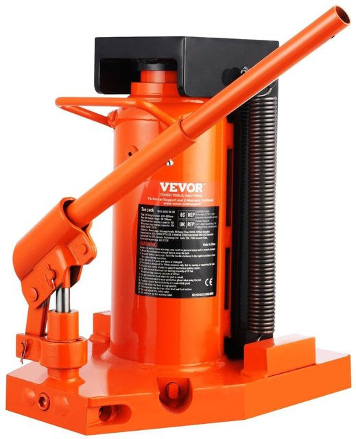 Hydraulischer Flaschenwagen von Buying Solutions MB in Orange, Hubkapazität 5 bis 10 Tonnen, Stahl, Hubhöhe: 2,03 bis 17,27 cm, Gesamthöhe: 28,7 bis 43,9 cm - Bild 1