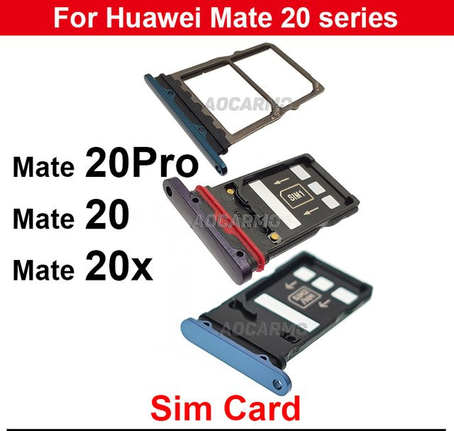 SIM-Karten-Halter für Huawei Mate 20 Pro und Mate 20X Ersatzteil SIM-Tray in verschiedenen Farben - Bild 1