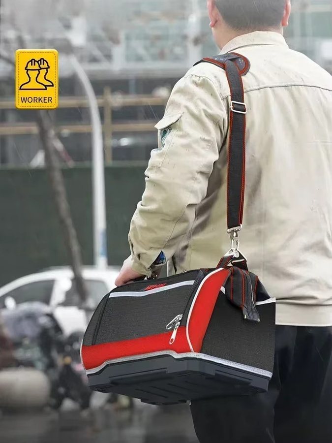 Delixi Multifunktionale Werkzeugtasche aus wasserdichtem Oxford-Stoff mit großer Kapazität - Bild 4