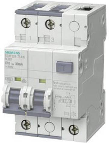 Siemens RCBO Leitungsschutzschalter 6A 0.03A 110V Weiß 5SU13247KX06 - Bild 1