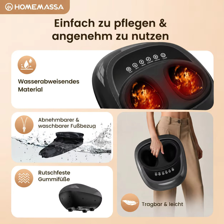 HIMOUTA Fußmassagemaschine, Schwarz, Unisex - Bild 5