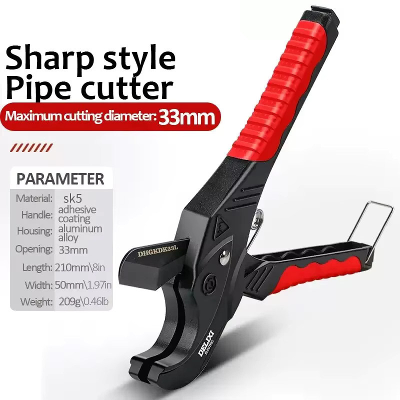 SIKEZHAN Rohrschneider Ratschenschere aus SK5-Material für PVC, PU, PP und PE - Bild 2