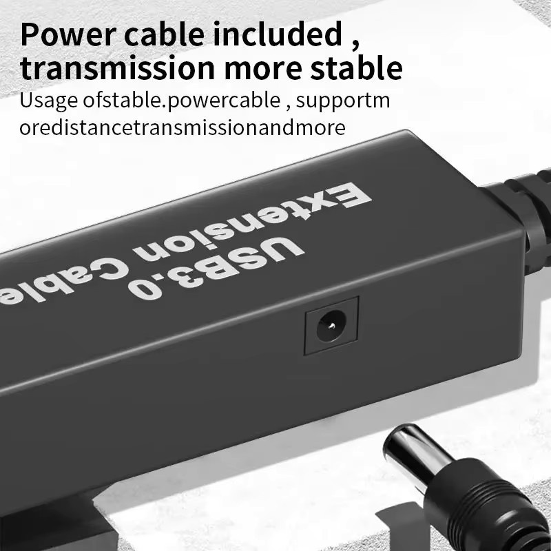 BSN USB 3.0 Verlängerungskabel mit Signalverstärker, 20 m, Schwarz, USB-A Stecker auf Buchse - Bild 4