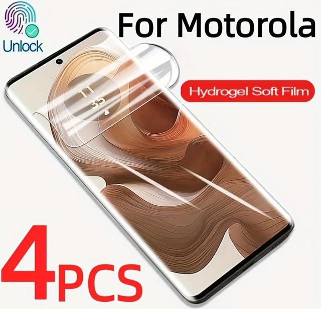 4 Stück HKSN HD-Hydrogelfolie transparent für Motorola Edge 40, 50, 60 Pro, 60 Ultra und Fusion - Bild 1