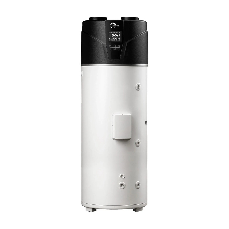 Sannover Stelios Thermodynamischer Monoblock-Warmwasserbereiter mit emailliertem Tank, Weiß, B/T/H: 66,0 x 72,5 x 176,0 cm, 250 l - Bild 2