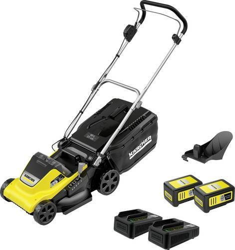 Kärcher Home & Garden LMO 4-18 Dual Battery Set Akku-Rasenmäher 18V inklusive 2 Akkus und Ladegerät mit 40 cm Schnittbreite - Bild 1