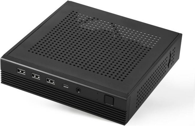 T.F.SKYWINDINTL Mini ITX Desktop Computer Chassis in Schwarz mit USB-C Anschluss - Bild 1