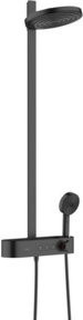 Hansgrohe Showerpipe Pulsify S 260 Duschsystem mit Thermostat und Handbrause in Mattschwarz - Bild 1