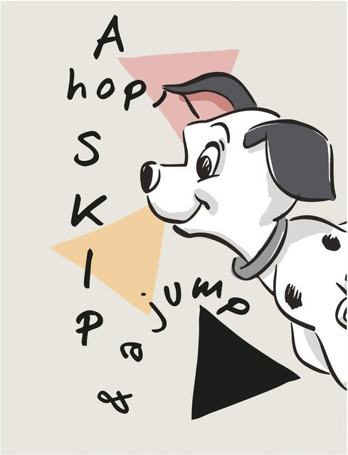 Komar Wandbild 101 Dalmatian Angles, bunt, B: 40 cm, H: 50 cm - Bild 1