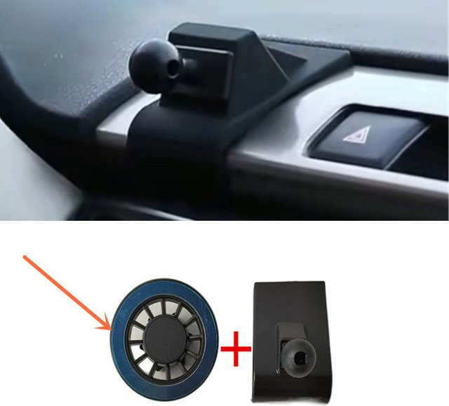Magnetische Handyhalterung aus ABS-Kunststoff für Toyota RAV4 MK4 (2013-2019) in Schwarz - Bild 1