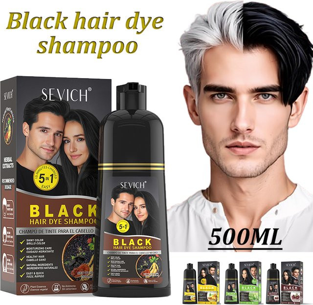 Sevich Shampoo Schwarz, Ginseng, Ingwer, 500 ml, Unisex - Bild 1