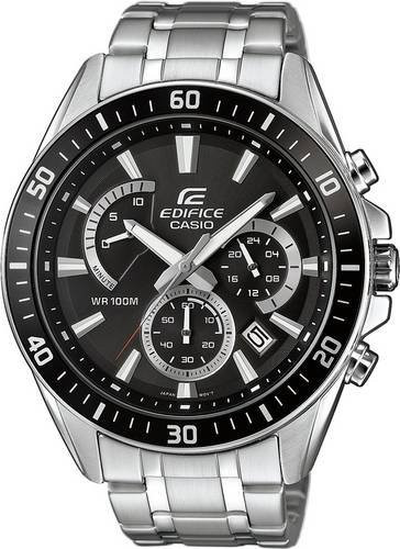 Casio Chronograph Armbanduhr, Edelstahl, Quarz, 45 mm, Herren - Bild 1
