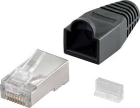 Goobay RJ45 Stecker Cat5e STP geschirmt blau - Bild 1