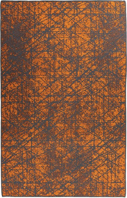 Kayoom Flachflorteppich Kalea in Orange mit Used-Look, B/H/L: 80 x 0,8 x 150 cm - Bild 1