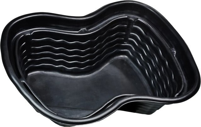 Heissner Teichbecken PE 500 nierenförmig Schwarz aus Polyethylen - Bild 1