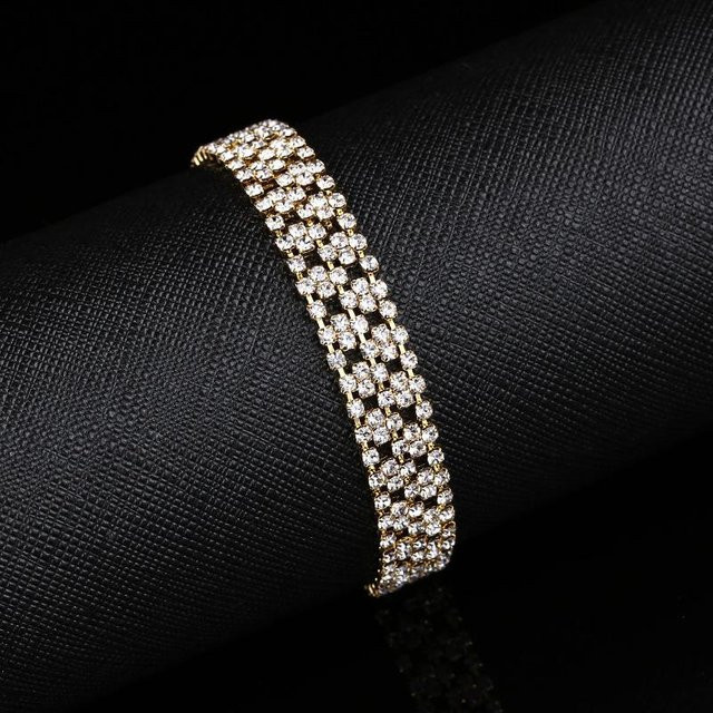 Armband Damen, Gold, Strass - Bild 1