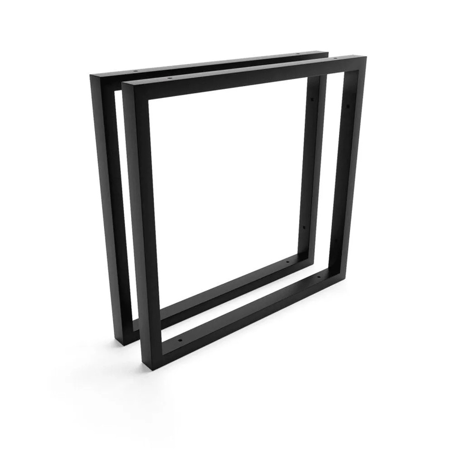 HEVVA Waschtischhalterung REUSS 2er Set Schwarz matt aus Metall, Tiefe: 45 cm - Bild 2
