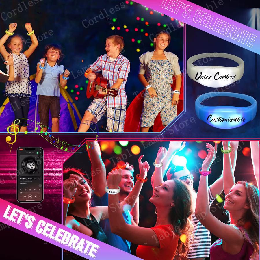 XMSJ LED-Armband, Musik- und Sound-Control, Unisex - Bild 4