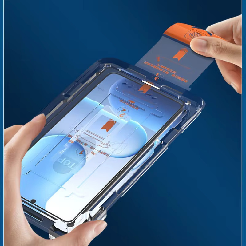 Displayschutzfolie aus gehärtetem Glas für Honor 500 Pro, Honor 400 Magic 8 und 7 Pro, transparente Vollabdeckung mit 9H Härtegrad - Bild 3