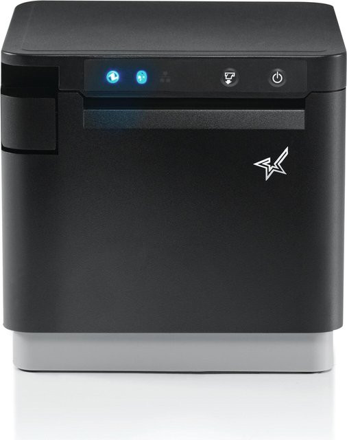 Star MCP31CBI Thermodirekt-Bondrucker in Schwarz mit Cutter, USB, USB-C, Bluetooth und Ethernet/LAN, 203 dpi, Frontausgabe - Bild 1