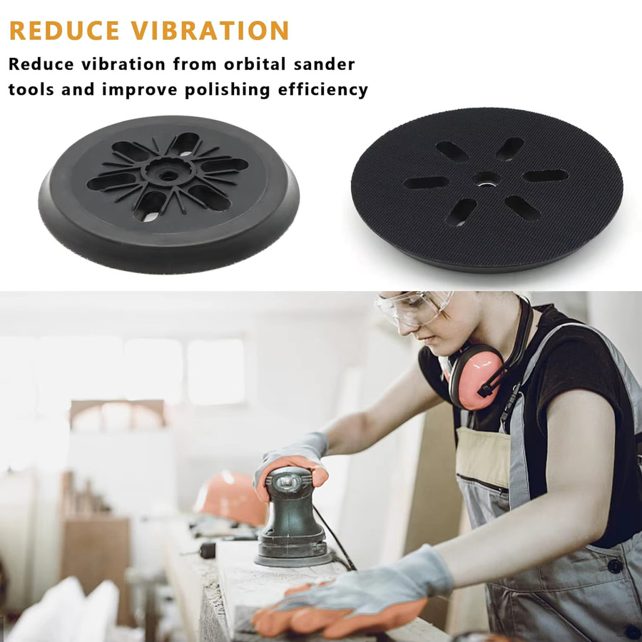 Vibratite Schleifer-Ersatzpolster mit Klettverschluss für Orbital-Rundschleifer, 6 Zoll, 150 mm, 6 Löcher, passend für 1250DEVS und 3727DVS/3727DEVS - Bild 4